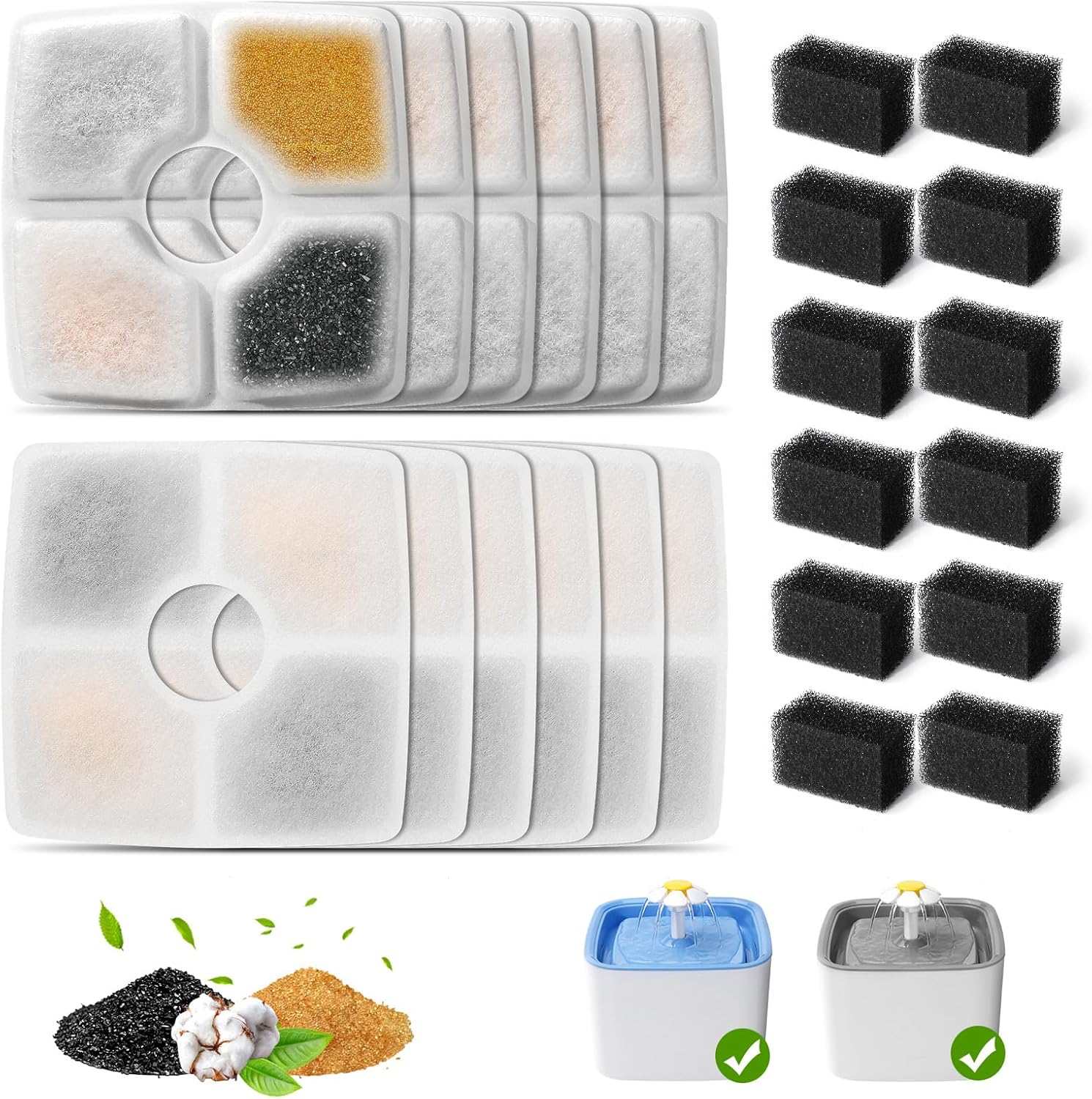 キャットウォーターファウンテンフィルター交換用 NC010用 4個